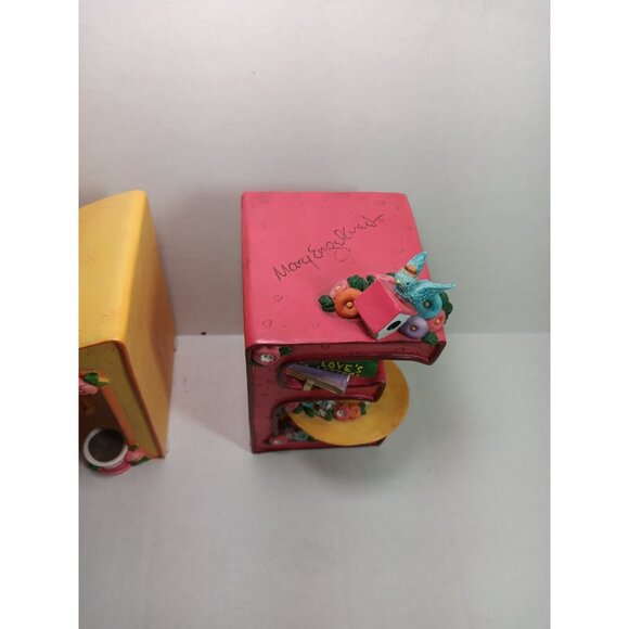 Mary Engelbreit "ME" Initials Bookends Country Chic 1998 by Enesco - Picture 4 of 11
